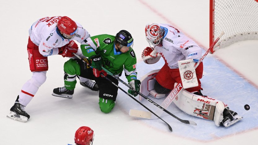 Třinec porazil díky třem gólům ve třetí třetině Mladou Boleslav