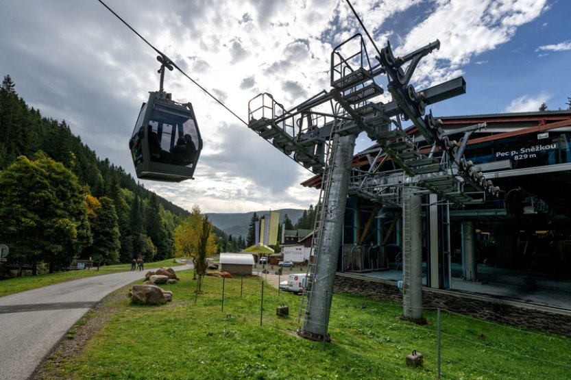Lanovce na Sněžku v létě klesl meziročně počet cestujících o devět procent