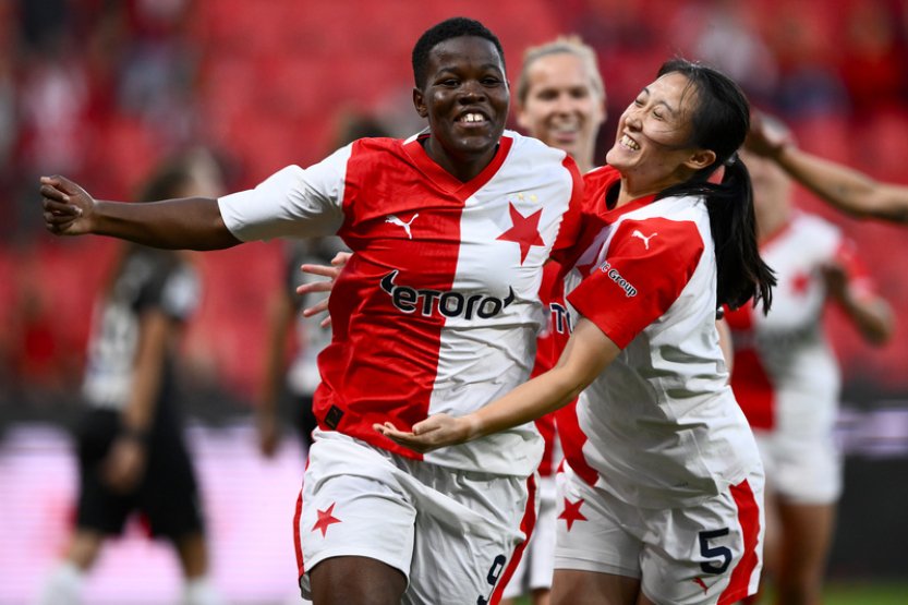 Slávistky rozdrtily Kluž 5:0 a jsou blízko postupu do skupiny Ligy mistryň