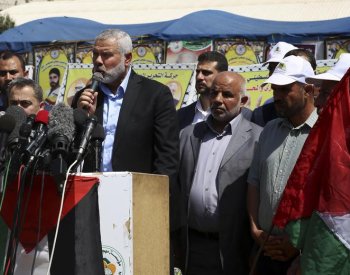 Palestinci Gazu nikdy neopustí, řekl šéf Hamásu a obvinil Izrael z genocidy