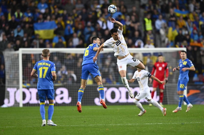 Fotbalisté Ukrajiny v kvalifikaci o Euro zdolali na Letné 2:0 Severní Makedonii