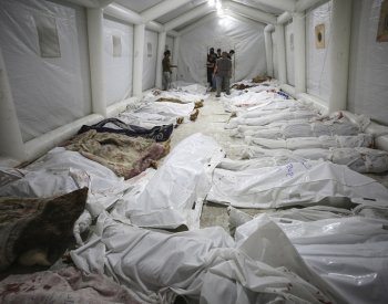 Podle amerických tajných služeb má výbuch v nemocnici v Gaze 100 až 300 obětí