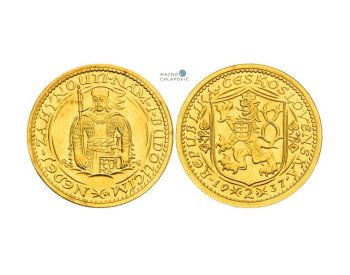 Dvoudukát z roku 1937 se v Praze vydražil za 20,7 mil Kč včetně přirážky