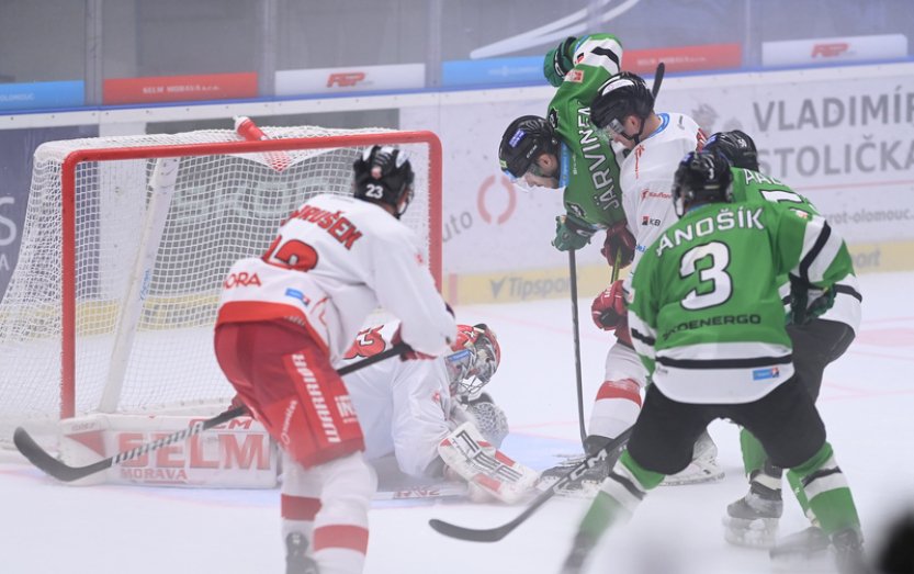 Mladá Boleslav díky přesilovkám zvítězila v Olomouci a přerušila sérii porážek