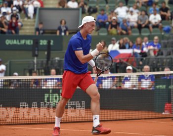 Ve vyřazovací fázi Davis Cupu zabojují Lehečka, Macháč, Menšík a Pavlásek