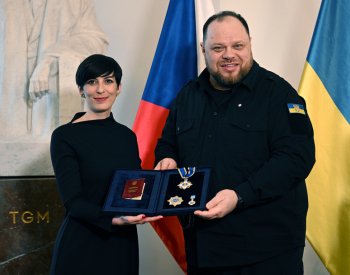 Stefančuk jednal v Praze o konfiskaci zmrazených ruských aktiv, uvedl Kyjev