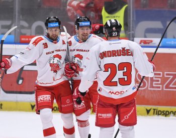 Olomouc porazila České Budějovice 5:2 a podruhé za sebou doma vyhrála