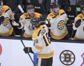 Zacha gólem pomohl Bostonu k výhře, Hronek dvakrát asistoval u debaklu