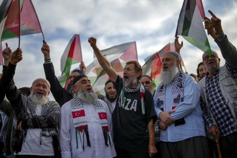 V Turecku, Jordánsku i Indii se demonstruje na podporu Palestinců