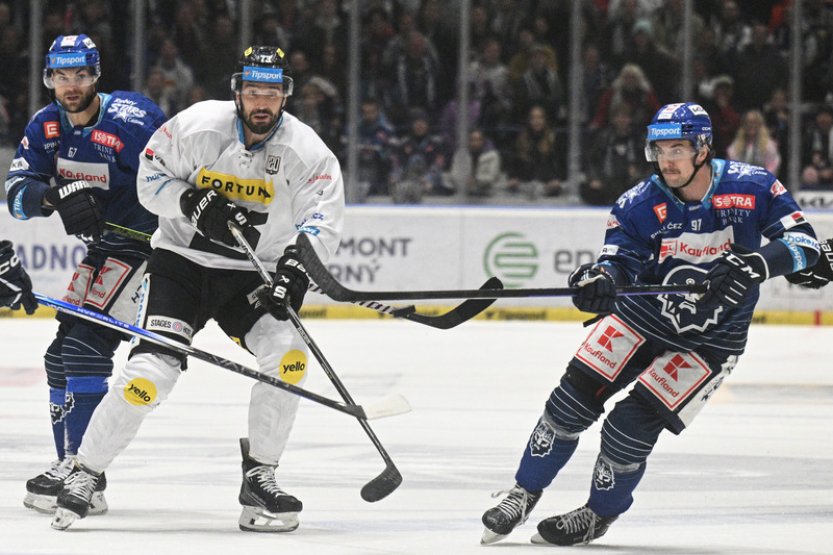 Sparta vyhrála v Kladně 3:2 a porazila Rytíře posedmé za sebou