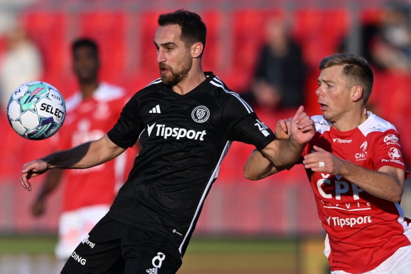 Zlín zvítězil v Pardubicích 1:0 a po sedmi kolech vyhrál