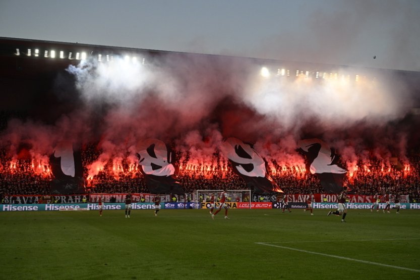 Fotbalisté Slavie budou proti Plzni hrát o návrat do čela ligy
