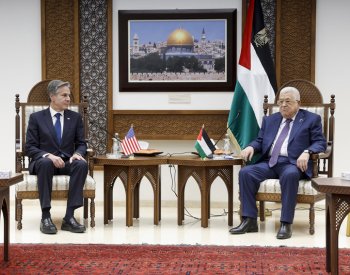 Blinken na schůzce s Abbásem řekl, že Palestinci nesmí být nuceně přesidlováni