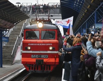 Rusko začalo s výstavbou nové železnice na Krym, uvedl zástupce okupační správy