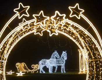 Zámecké valy v Pardubicích ozdobily desítky světelných instalací