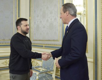 Zelenskyj přijal v Kyjevě nově jmenovaného britského ministra zahraničí Camerona