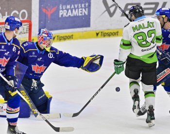 Českobudějovičtí hokejisté porazili Mladou Boleslav a jsou osmí