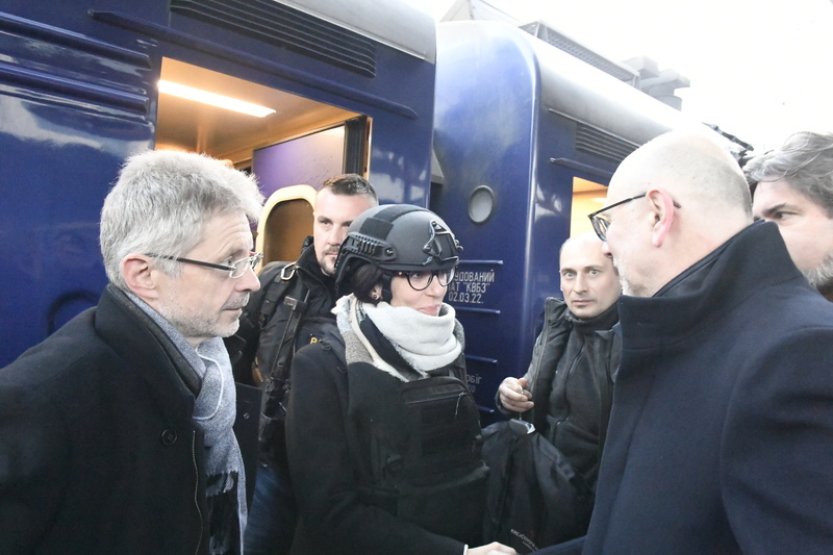 Pekarová Adamová a Vystrčil přijeli do Kyjeva, uctili oběti hladomoru