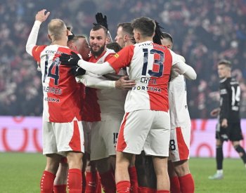 Slavia porazila České Budějovice 2:1 a posunula se do čela ligy