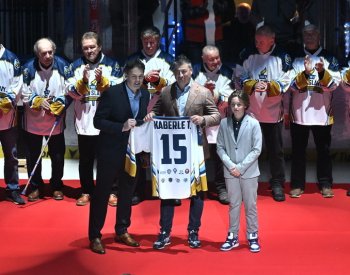 Tomáš Kaberle vstoupil jako 40. člen do Síně slávy kladenského hokeje