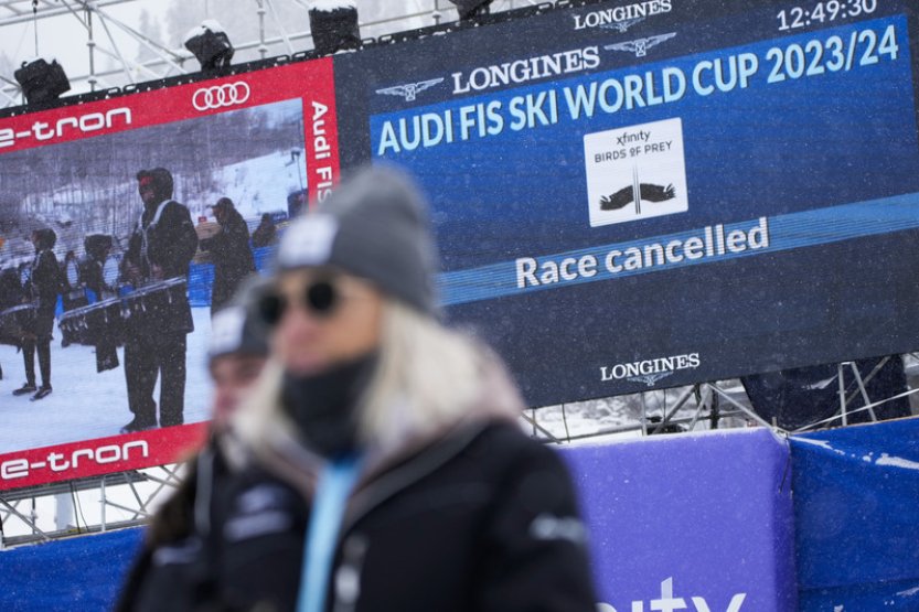 Sjezd SP lyžařů v Beaver Creeku byl kvůli špatnému počasí zrušen