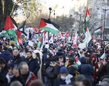 Ve Francii a Německu demonstrovaly na podporu Palestinců tisíce lidí