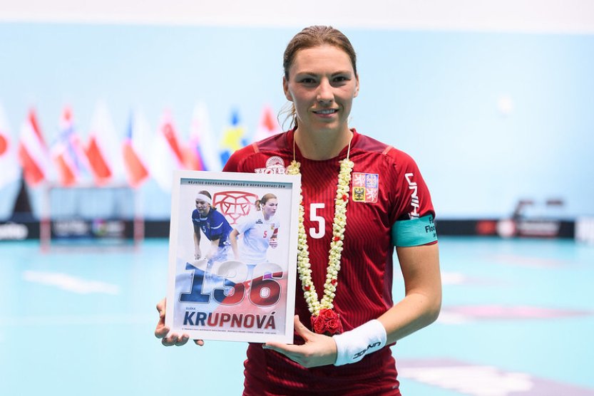 Bylo to moc hezké a příjemné, užila si kapitánka Krupnová zápasový rekord