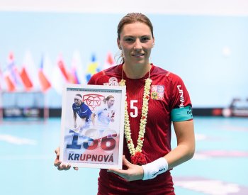 Bylo to moc hezké a příjemné, užila si kapitánka Krupnová zápasový rekord