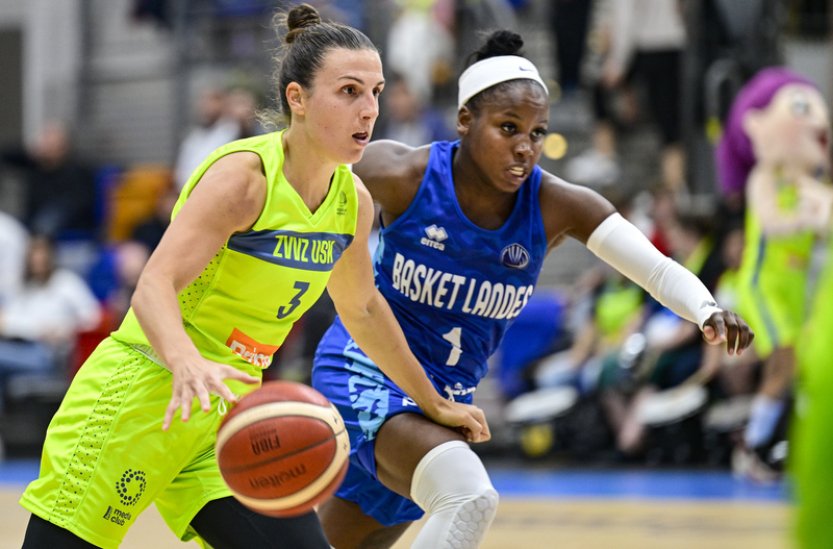 Basketbalistky USK chtějí ve Francii protáhnout vítěznou sérii v EL