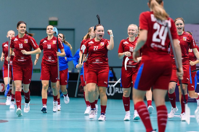 České florbalistky budou hrát v pátečním čtvrtfinále MS s Dánskem