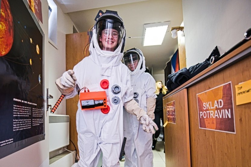 Studenti si v simulaci vyškovské hvězdárny vyzkoušeli expedici na Mars