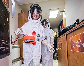 Studenti si v simulaci vyškovské hvězdárny vyzkoušeli expedici na Mars