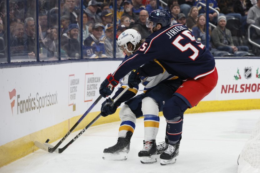 Vránovi návrat do sestavy St. Louis nevyšel, z výhry se radoval Jiříček