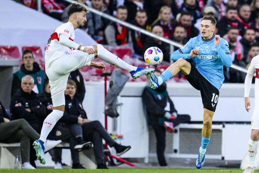 Leverkusen se střídajícím Schickem remizoval 1:1 ve Stuttgartu