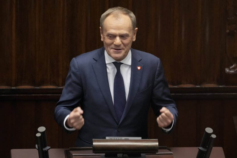 Nový polský premiér Tusk složil u prezidenta Dudy přísahu
