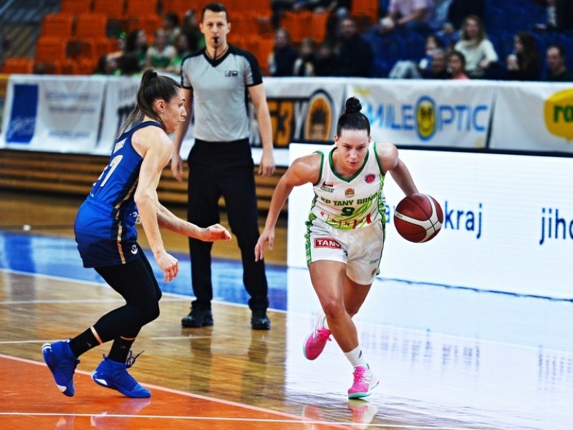 Basketbalistky KP Tany Brno porazily na úvod play off Eurocupu Montpellier 71:63