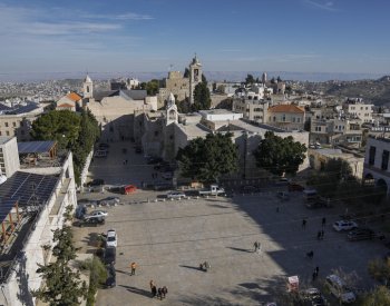 Bez vánočního stromu a turistů se Betlém letos podobá městu duchů