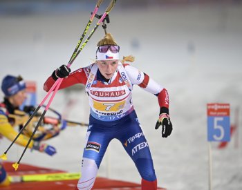 Biatlonisté Krčmář s Davidovou skončili v exhibici v Gelsenkirchenu osmí