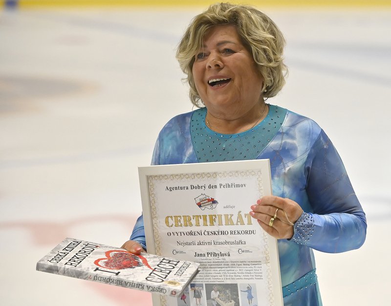 Cílem nejstarší české krasobruslařky Jany Přibylové jsou zimní hry v Bormiu